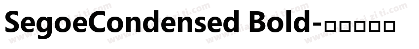 SegoeCondensed Bold字体转换